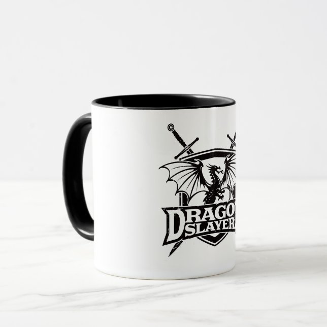 Drachentöter Tasse (Vorderseite Links)