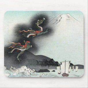 Drachenzorns Meeresschlacht für den Fuji, Japan Mousepad