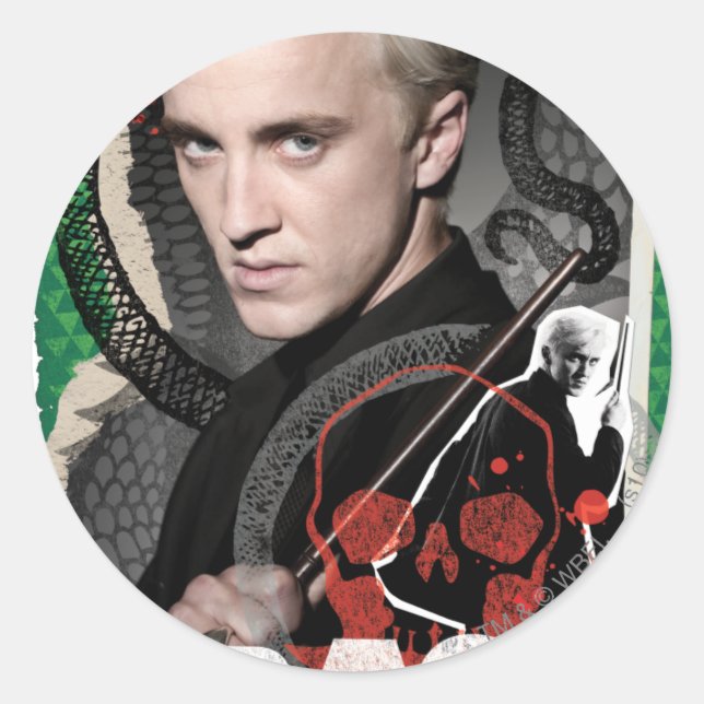 Draco Malfoy 6 Runder Aufkleber (Vorderseite)