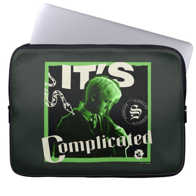 Draco Malfoy - "Es ist kompliziert" Laptopschutzhülle (Vorderseite)