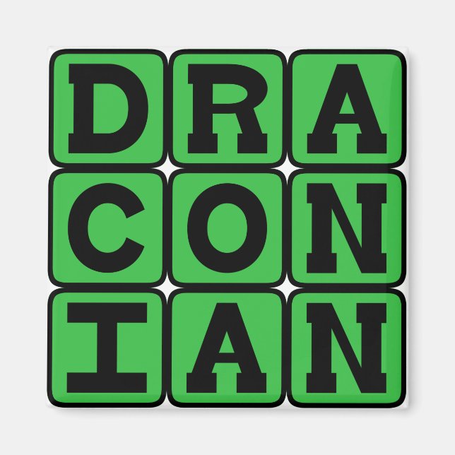 Draconisch, übermäßig hart und schwer magnet (Vorne)