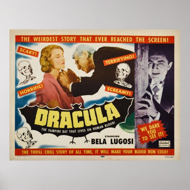 Dracula - Bela Lugosi - Horror Film 1951 Poster (Vorne)