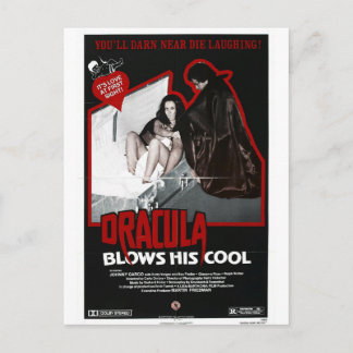 DRACULA BLOWS SEINE COOLE POSTCARD POSTKARTE