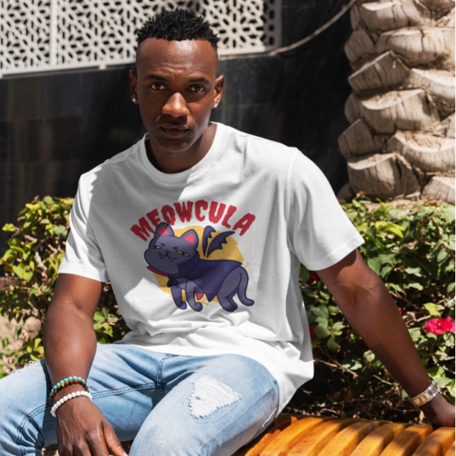 Dracula Cat Cartoon T-Shirt (Von Creator hochgeladen)