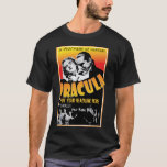 Dracula Classic Horror Film T-Shirt<br><div class="desc">Füge deinen Namen in die Hauptrolle des klassischen Frankenstein Horror Filmplakats ein.</div>