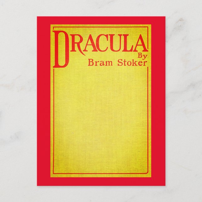 Dracula Cover der ersten Ausgabe Postkarte (Vorderseite)