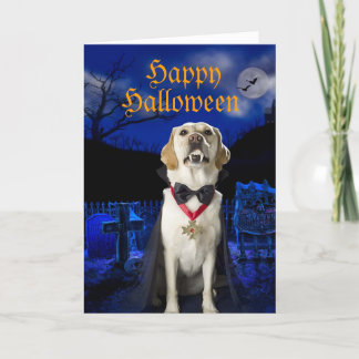 Dracula Dog Halloween Grußkarte Karte