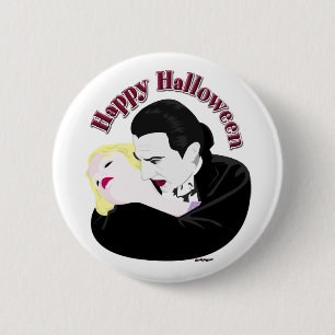 Dracula, glückliches Halloween Button
