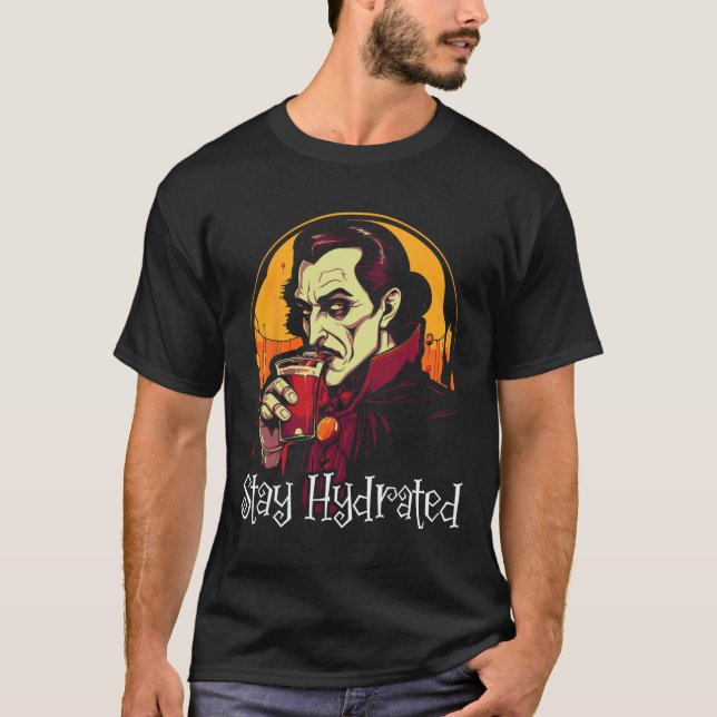 Dracula Halloween Beängstigend Trick oder Treat Sp T-Shirt (Vorderseite)