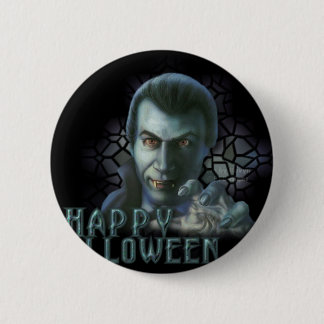 Dracula Halloween Button