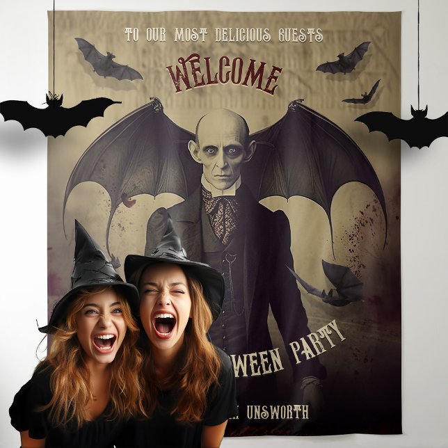 Dracula Halloween Foto Stand Hintergrund Wandteppich (Von Creator hochgeladen)