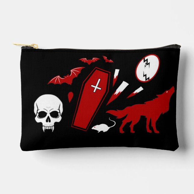 Dracula Icons Zubehörtasche (Vorderseite)