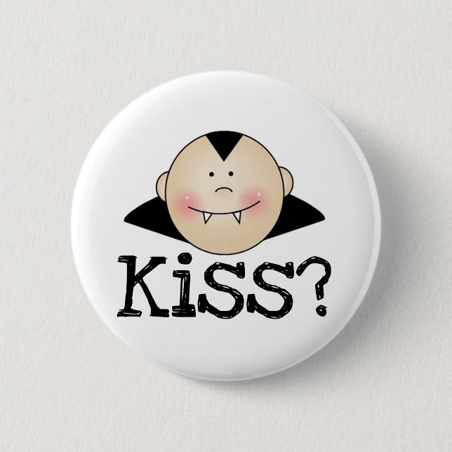 Dracula-Kuss Button (Vorderseite)