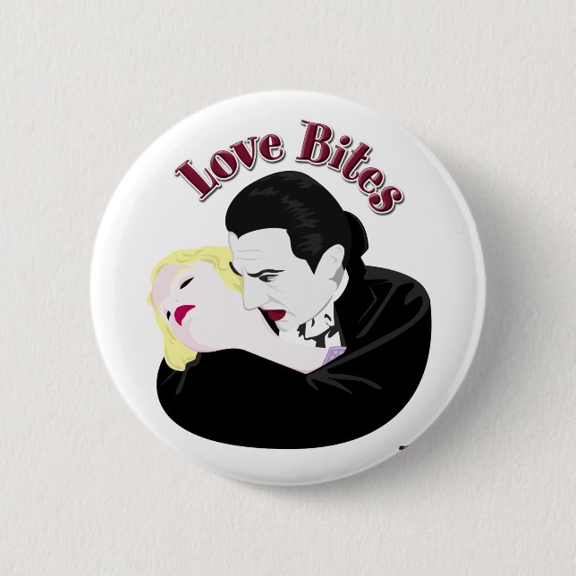 Dracula, Liebe Bites Button (Vorderseite)