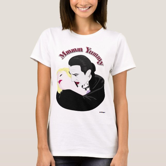 Dracula, Mmmm Yummy T-Shirt (Vorderseite)