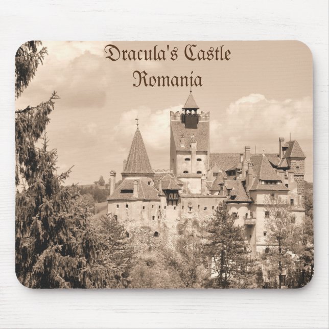 Dracula-Schloss in Siebenbürgen, Rumänien Mousepad (Vorne)