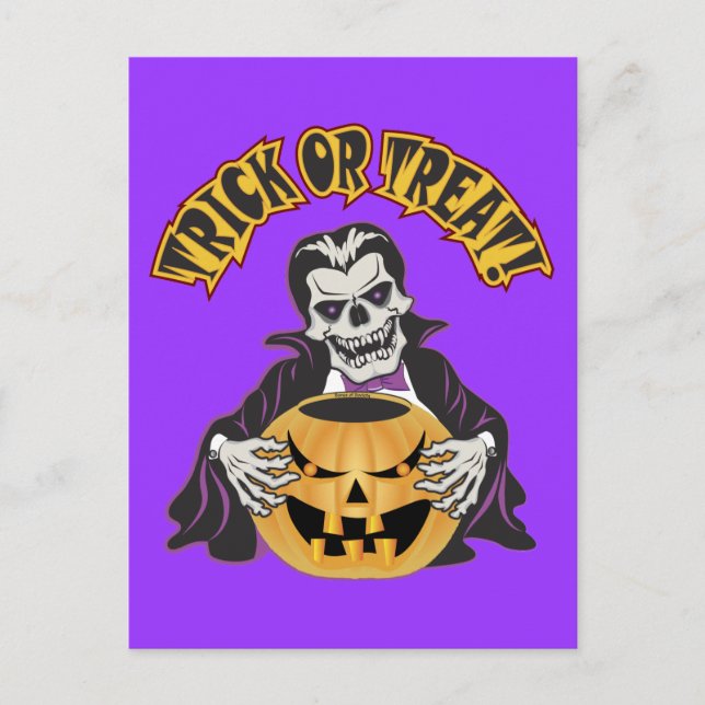 Dracula Skull Postkarte (Vorderseite)