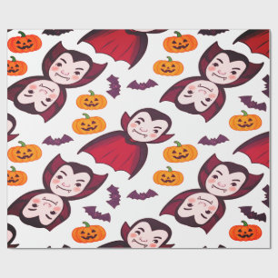 Dracula und Bats Spooky Fun Halloween Geschenkpapier