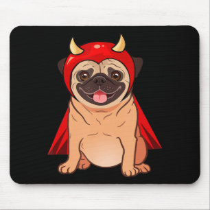 Dracula Vampir Mops Süßer Hund Halloween Kostüm Mo Mousepad