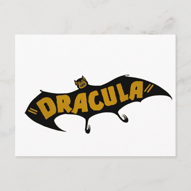 Dracula Vampire Bat Postkarte (Vorderseite)
