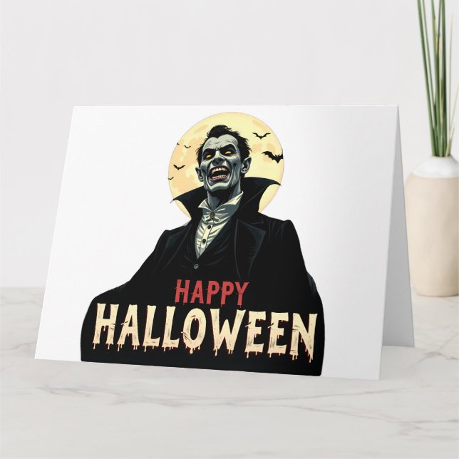Dracula wünscht Ihnen eine wunderschöne Nacht Karte (Vorderseite)