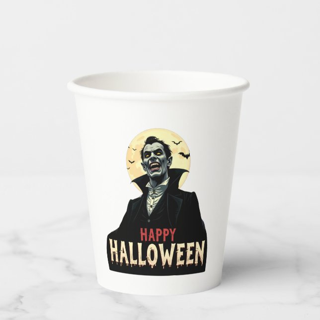 Dracula wünscht Ihnen eine wunderschöne Nacht Pappbecher (Vorderseite)