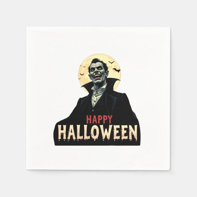 Dracula wünscht Ihnen eine wunderschöne Nacht Serviette (Vorderseite)