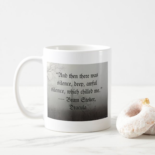 Dracula-Zitat Kaffeetasse (Mit Donut)