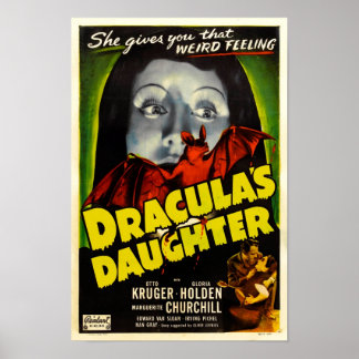 Dracula's Daughter Vintag Movie Poster