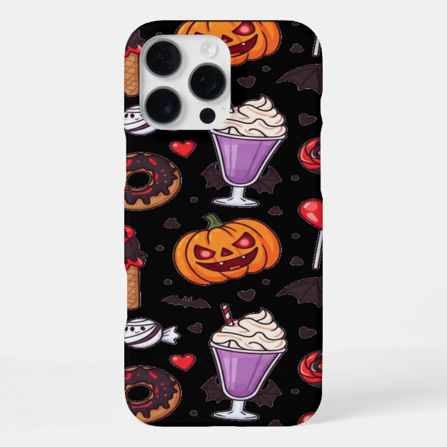 Dracula's Sweet Nightmare Halloween Candy iPhone 16 Pro Max Hülle (Rückseite)