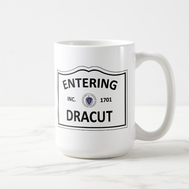 DRACUT MASSACHUSETTS Hometown-Masse MA Townie Kaffeetasse (Rechts)