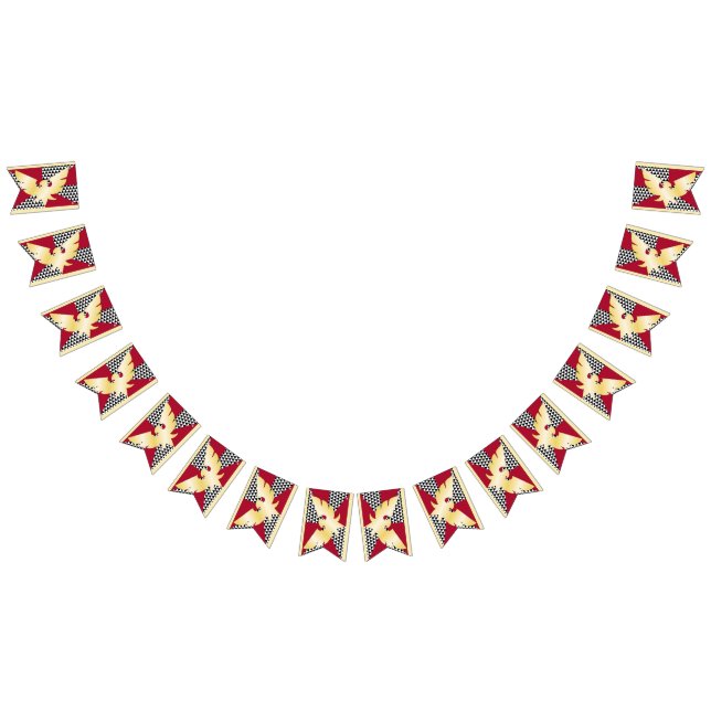 Drag Feather Pride Flag Bunting Banner LGBT-Party (Alle)