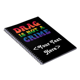 Drag ist kein Crime-Foto-Notebook Notizblock