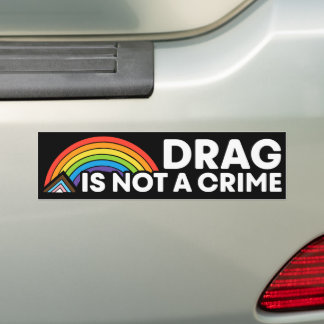 Drag ist kein Monat LGBTQIA Autoaufkleber