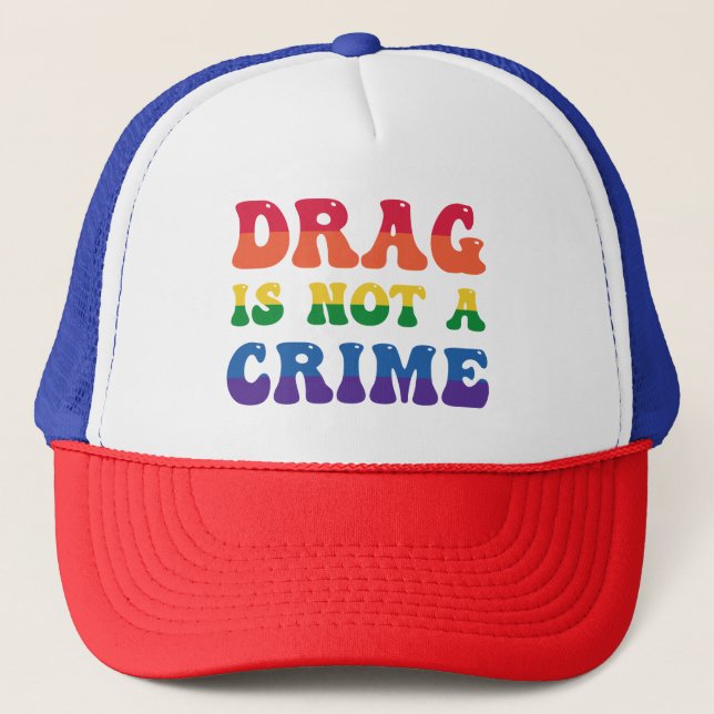 Drag ist kein Trucker-Hut Truckerkappe (Vorderseite)