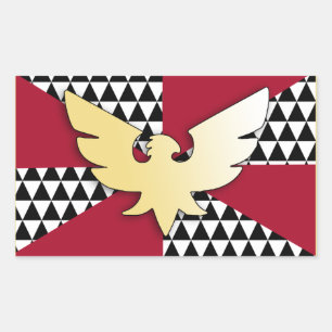 Drag Pride-Flag Rechteckiger Aufkleber