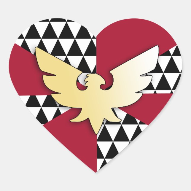 DRAG PRIDE Herz-Aufkleber (Vorderseite)