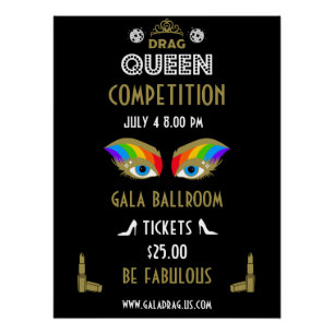 Drag Queen-Wettbewerb Poster