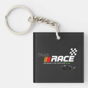 "Drag Race Car Graphic Design Schlüsselanhänger