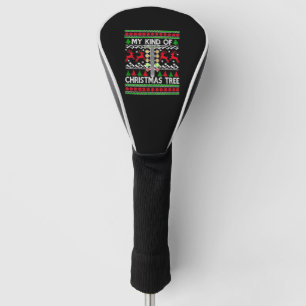 Drag Racing Weihnachtsbaum Ugly Xmas Sweater Golf Headcover