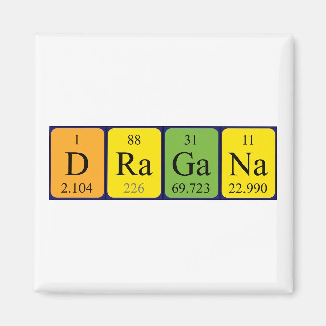 Dragana Periodenmagnet Magnet (Vorne)