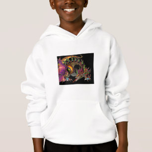 DRAGO/FANTASY-DRAGON IN GOLD LILA UND SCHWARZ HOODIE