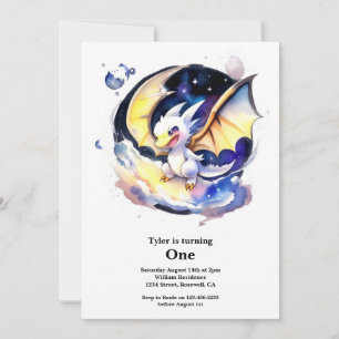 Dragon 1. Geburtstag Einladung