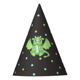 Dragon 1st Birthday Paper Party Hats Partyhütchen