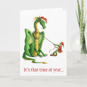 Dragon 2012 de Noël - carte