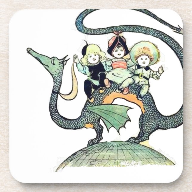 Dragon 3 Mutige Babes Getränkeuntersetzer (Vorderseite)