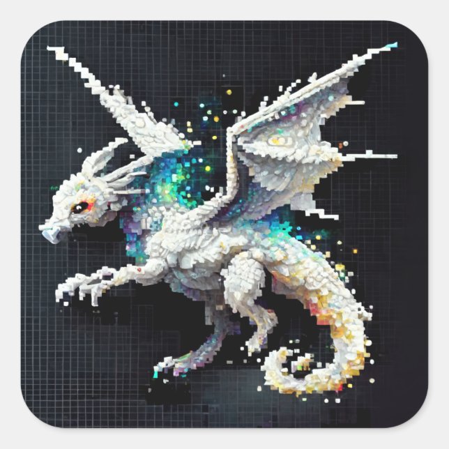 Dragon Air Elemental Square Sticker (Vorderseite)