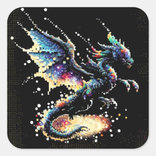 Dragon Air Elemental Square Sticker