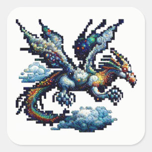Dragon Air Elemental Square Sticker