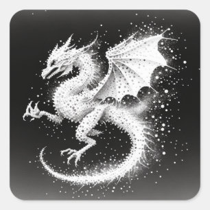 Dragon Air Elementals Quadratischer Aufkleber